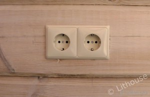 Electriciteit in een log-huis