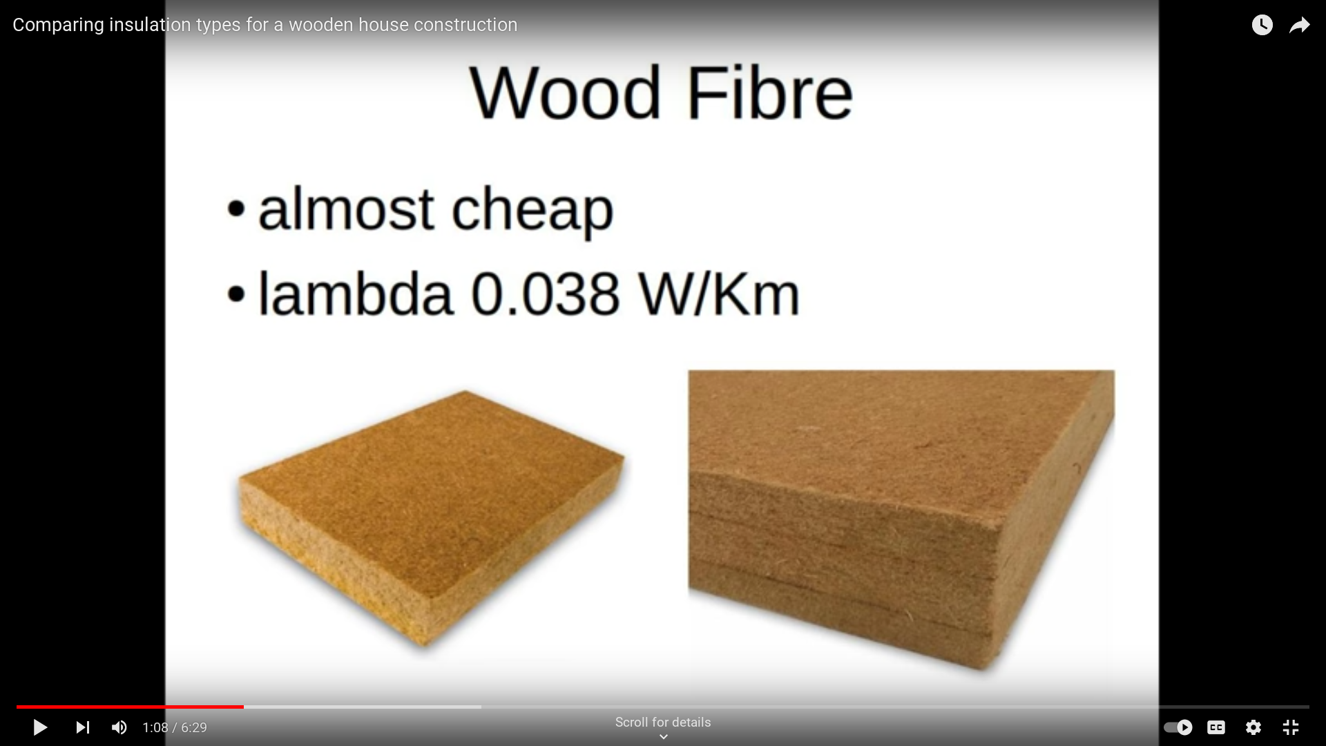 Comparing insulation materials